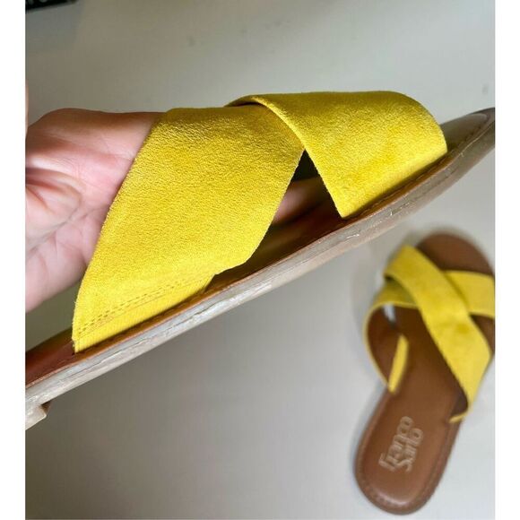 Franco Sarto Mustard Color Suede Flats size 8.5 - Picture 10 of 10